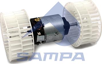 Sampa 023.069 - Мотор отопителя кабины в сборе (с крыльчатками) MERCEDES autosila-amz.com