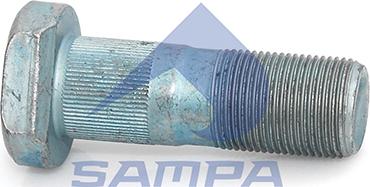 Sampa 022.404 - Шпилька колеса MAN переднего (M22х1.5х65мм со шлицами) SAMPA autosila-amz.com