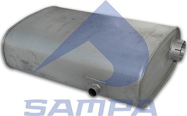 Sampa 079.150 - Средний / конечный глушитель ОГ autosila-amz.com