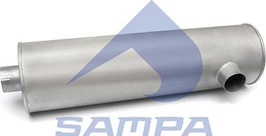 Sampa 079.176 - Средний / конечный глушитель ОГ autosila-amz.com