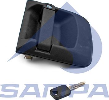 Sampa 1820 0079 - Ручка двери наружняя правая MAN TGA (с личинкой замка) + 2 ключа autosila-amz.com