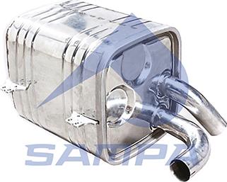 Sampa 203.117 - Средний глушитель выхлопных газов autosila-amz.com