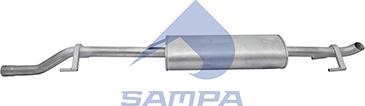 Sampa 207.179 - Средний / конечный глушитель ОГ autosila-amz.com