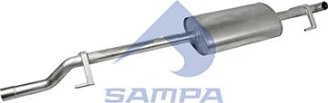 Sampa 207.172 - Средний / конечный глушитель ОГ autosila-amz.com