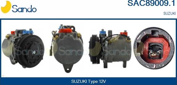 Sando SAC89009.1 - Компрессор кондиционера autosila-amz.com