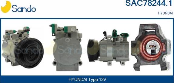 Sando SAC78244.1 - Компрессор кондиционера autosila-amz.com