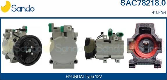 Sando SAC78218.0 - Компрессор кондиционера autosila-amz.com