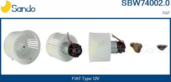 Sando SBW74002.0 - Вентилятор салона autosila-amz.com