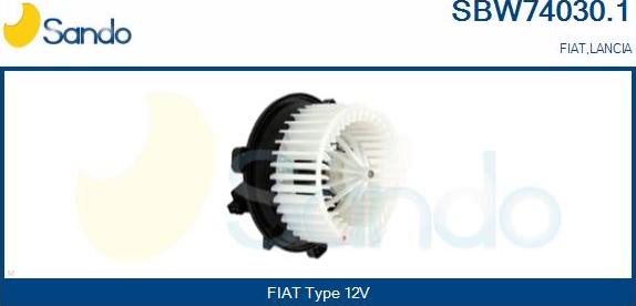 Sando SBW74030.1 - Вентилятор салона autosila-amz.com