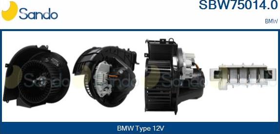 Sando SBW75014.0 - Вентилятор салона autosila-amz.com