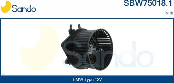 Sando SBW75018.1 - Вентилятор салона autosila-amz.com