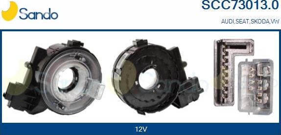 Sando SCC73013.0 - Витая пружина, подушка безопасности autosila-amz.com