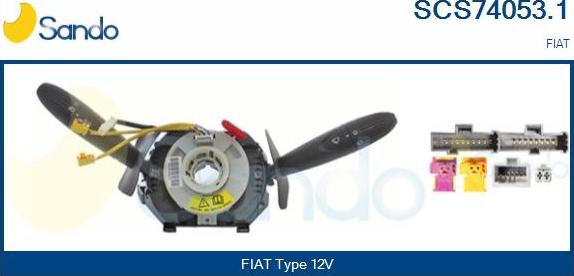 Sando SCS74053.1 - Выключатель на рулевой колонке autosila-amz.com