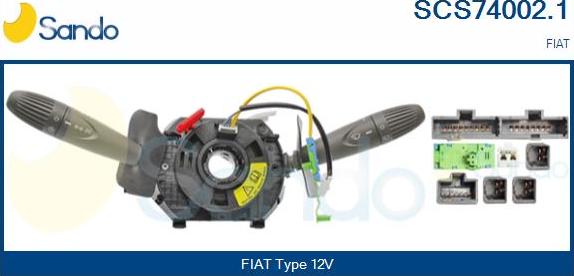 Sando SCS74002.1 - Выключатель на рулевой колонке autosila-amz.com