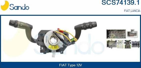 Sando SCS74139.1 - Выключатель на рулевой колонке autosila-amz.com