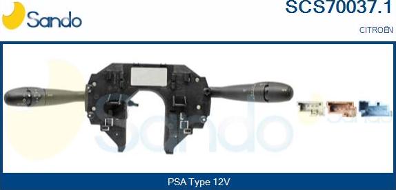 Sando SCS70037.1 - Выключатель на рулевой колонке autosila-amz.com