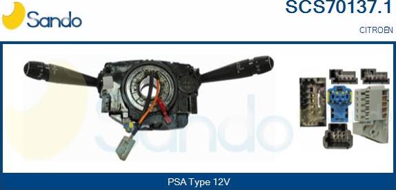 Sando SCS70137.1 - Выключатель на рулевой колонке autosila-amz.com