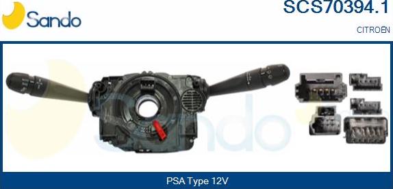 Sando SCS70394.1 - Выключатель на рулевой колонке autosila-amz.com