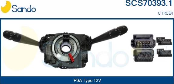 Sando SCS70393.1 - Выключатель на рулевой колонке autosila-amz.com