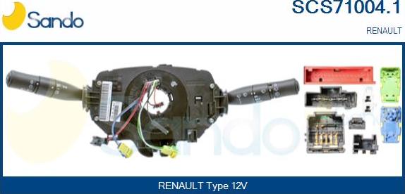 Sando SCS71004.1 - Выключатель на рулевой колонке autosila-amz.com