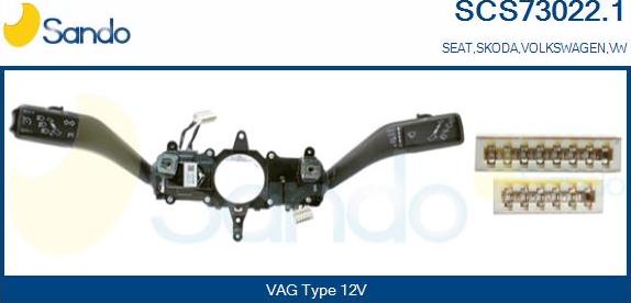 Sando SCS73022.1 - Выключатель на рулевой колонке autosila-amz.com