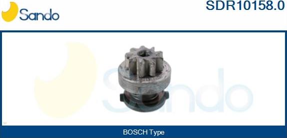 Sando SDR10158.0 - Ведущая шестерня, бендикс, стартер autosila-amz.com