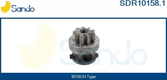 Sando SDR10158.1 - Ведущая шестерня, бендикс, стартер autosila-amz.com