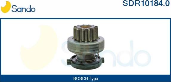 Sando SDR10184.0 - Ведущая шестерня, бендикс, стартер autosila-amz.com