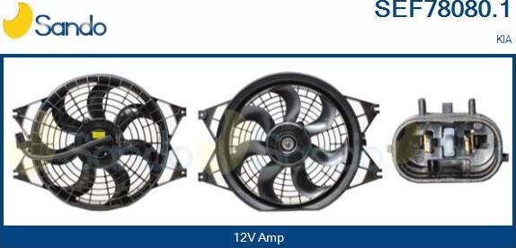 Sando SEF78080.1 - Электродвигатель, вентилятор радиатора autosila-amz.com