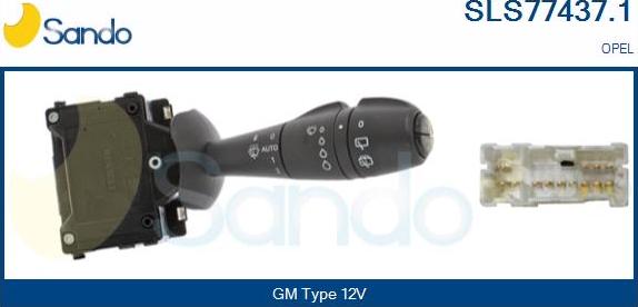 Sando SLS77437.1 - Выключатель на рулевой колонке autosila-amz.com