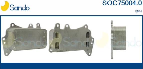 Sando SOC75004.0 - Масляный радиатор, двигательное масло autosila-amz.com