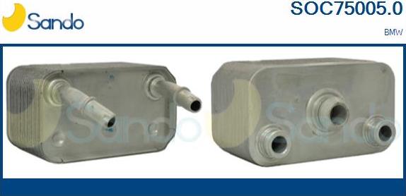 Sando SOC75005.0 - Масляный радиатор, двигательное масло autosila-amz.com