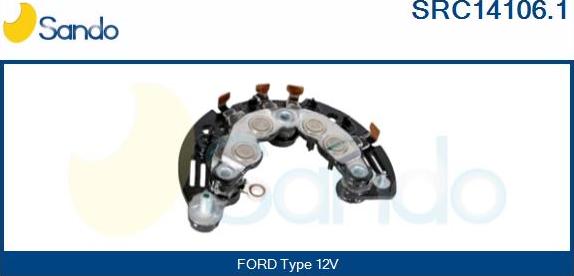 Sando SRC14106.1 - Выпрямитель, диодный мост, генератор autosila-amz.com