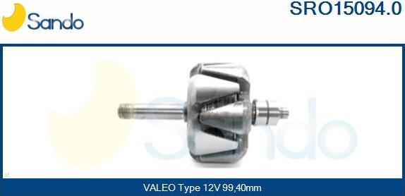 Sando SRO15094.0 - Ротор, генератор autosila-amz.com