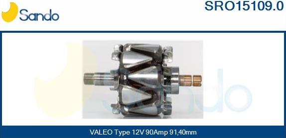 Sando SRO15109.0 - Ротор, генератор autosila-amz.com
