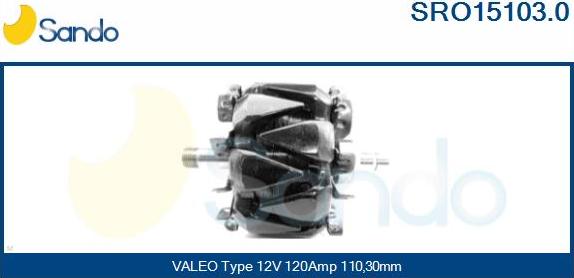 Sando SRO15103.0 - Ротор, генератор autosila-amz.com