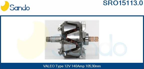 Sando SRO15113.0 - Ротор, генератор autosila-amz.com