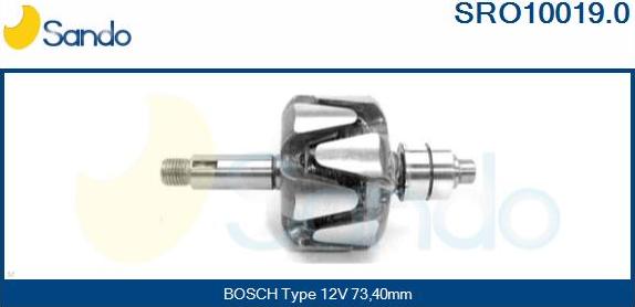 Sando SRO10019.0 - Ротор, генератор autosila-amz.com