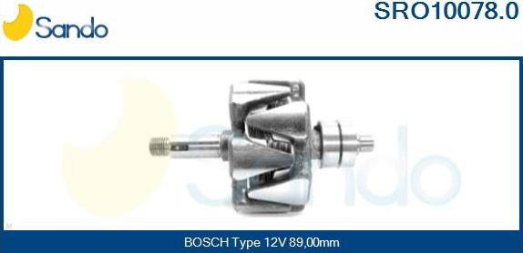 Sando SRO10078.0 - Ротор, генератор autosila-amz.com