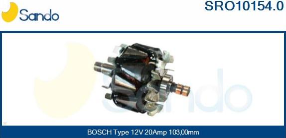 Sando SRO10154.0 - Ротор, генератор autosila-amz.com