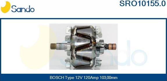 Sando SRO10155.0 - Ротор, генератор autosila-amz.com