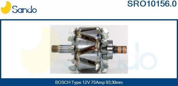 Sando SRO10156.0 - Ротор, генератор autosila-amz.com