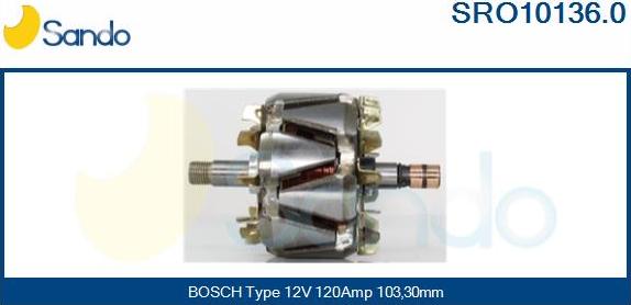 Sando SRO10136.0 - Ротор, генератор autosila-amz.com