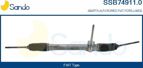 Sando SSB74911.0 - Рулевой механизм, рейка autosila-amz.com