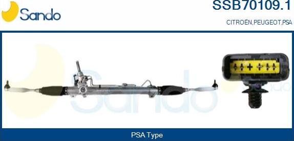 Sando SSB70109.1 - Рулевой механизм, рейка autosila-amz.com