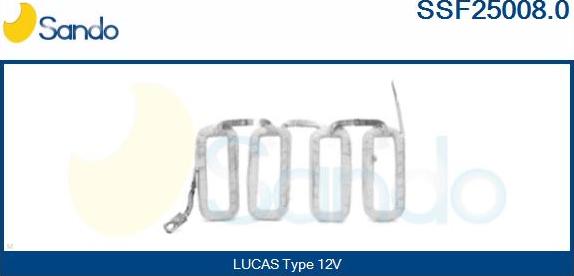 Sando SSF25008.0 - Обмотка возбуждения, стартер autosila-amz.com