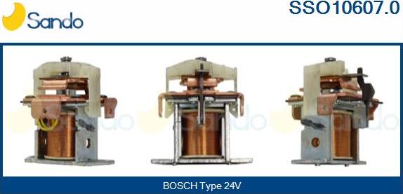 Sando SSO10607.0 - Тяговое реле, соленоид, стартер autosila-amz.com