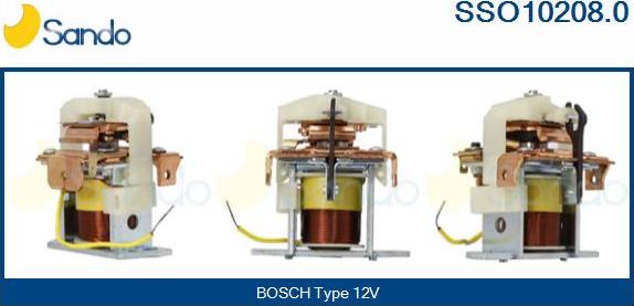 Sando SSO10208.0 - Тяговое реле, соленоид, стартер autosila-amz.com