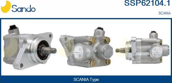 Sando SSP62104.1 - Гидравлический насос, рулевое управление, ГУР autosila-amz.com