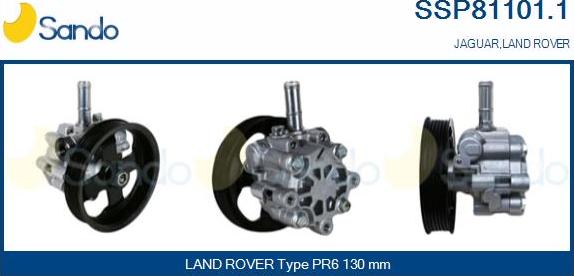 Sando SSP81101.1 - Гидравлический насос, рулевое управление, ГУР autosila-amz.com